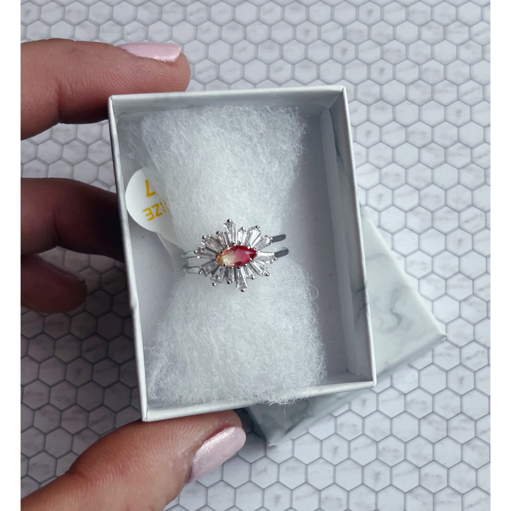 Nwt | .925 Solid Sterling Silver Statement Ring